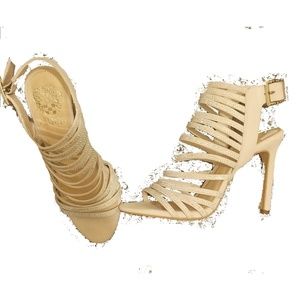 Vince Camuto size 6M strap bling heels NWT